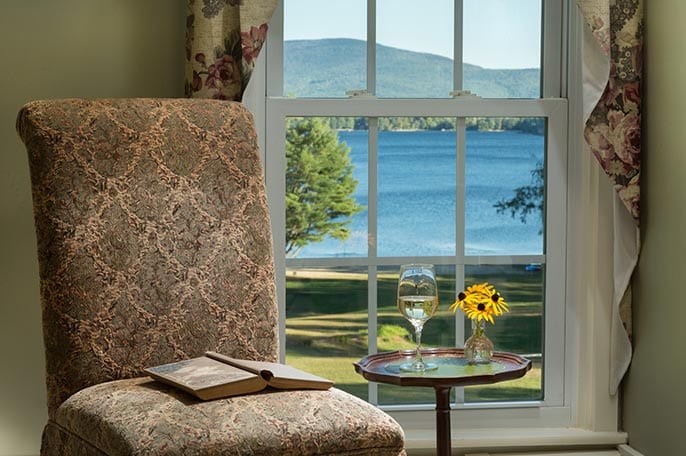Bed and Breakfast in New Hampshire views of Lake Pleasant