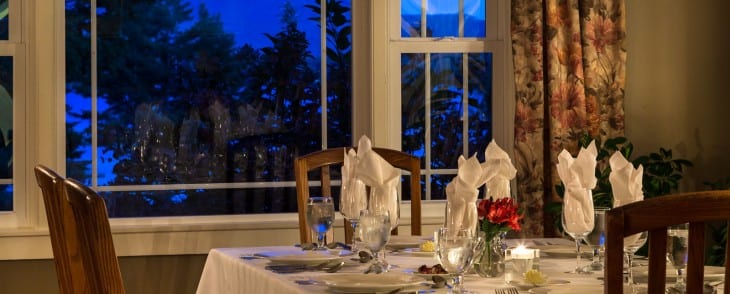 Inn at Pleasant Lake's Retired Tablescape