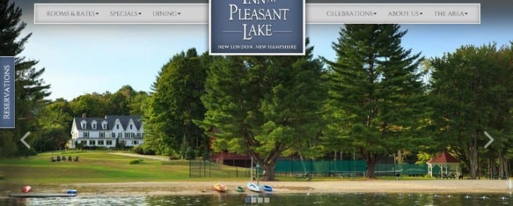 Inn at Pleasant Lake Front Page Screen Shot
