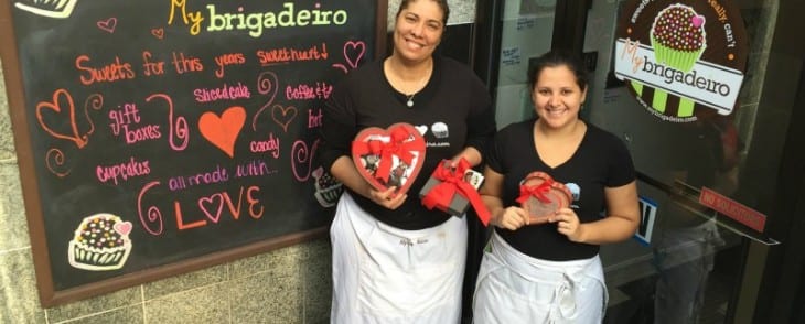 Brigadeiro Employees standing in front of store front