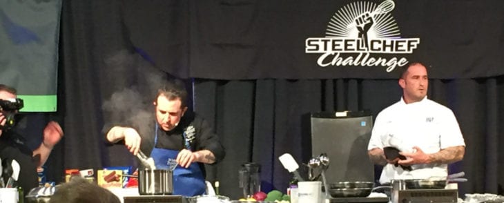 Executive Chef Bryan Leary at the Steel Chef Competition in Manchester NH