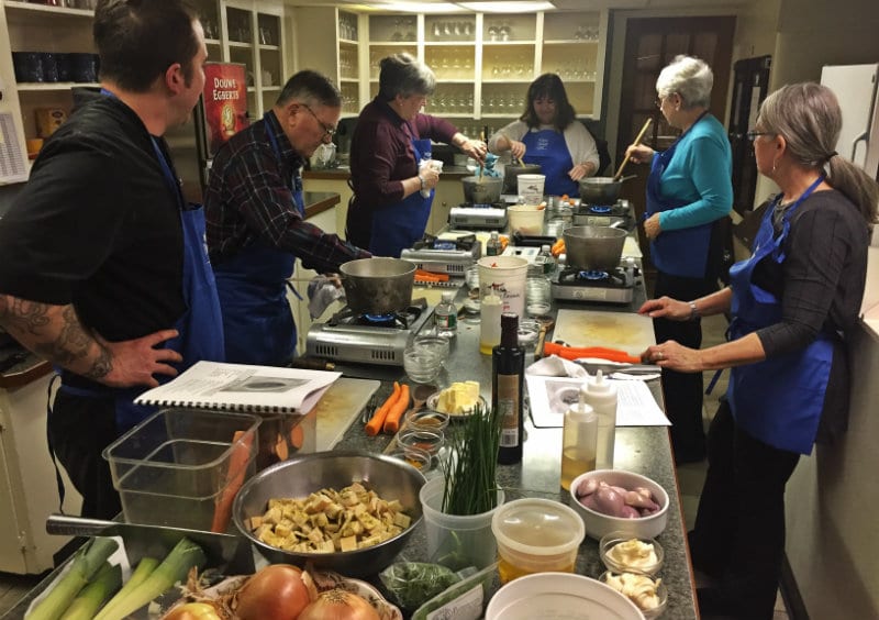 Group Cooking Class at Oak & Grain restaurant in New Hampshire