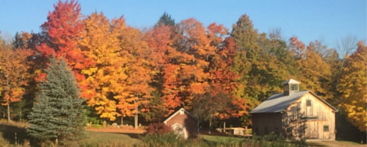Fall Barn in New Hampshire